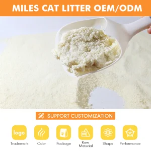 Arena Premium Aglutinante para Gato Sin Polvo y Flushable con Yuca