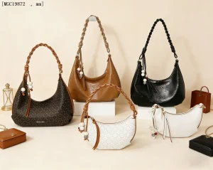 French Style Soft PU Leather Hobo Bag with Braided Handle