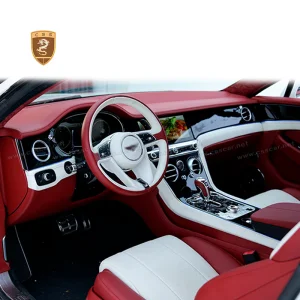 Bentley Brand New Interior Upgrade Kit Dashboard LCD Screen Door Panels Leather Seat Cover for Bentley Continental Gt