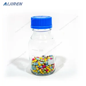 Graduated 100ml Media Storage Reagent Glass Bottle Gl45 Blue Screw Cap Manufacture