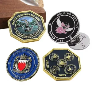 Wholesale Souvenir Coin Brass Gold Silver Challenge Coin Custom Design 3D Zinc Alloy Metal Soft Hard Enamel Commemorative Coin