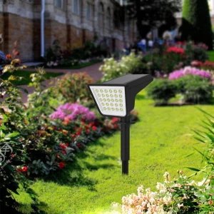 28PCS LED Garden Spike Outdoor IP44 Waterproof Solar Landscape Spotlights