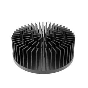 OEM Round CNC Milling Chipped Fins Die Casting Aluminum Heat Sink