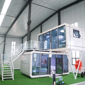 High Quality Prefabricated Portable Tiny Prefab Quick Assembly Container House Pod Safe Strong Stable Mobile Apple Cabin