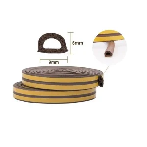 D P E I Type Self Adhesive Door and Window Sealing Strip Foam Rubber Weatherstrip