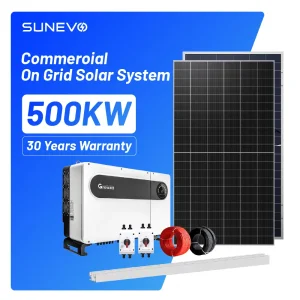 Sunevo on Grid Solar Power System Full Set 500kw 400kw 100kw Grid Tied Solar Systems Without Battery