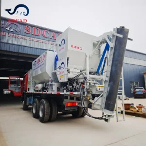Volumetric Concrete Batching Plant High Capacity Output for Continuous Road Construction