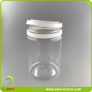 230ml Pet Clear Plastic Wide Mouth Bottle Food Jar with Plastic Cap