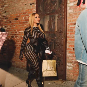 FF1470 Slim Fit Summer Sexy One-piece Stockings See-through Tight Body Suit Temptation Striped Mesh Jumpsuit Stretch Party Club