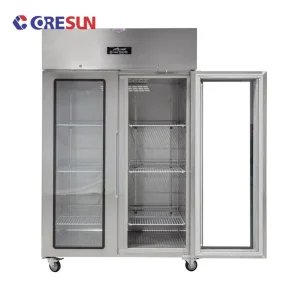 Gabinetes de exhibición refrigerados altos para uso en catering de hospitalidad