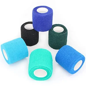 Cohesive Tapes for Sports Cohesive Bandages Bandaging System That Has Zero Adhesive and Only Sticks to Itself. This Can Be Used as a Lighter Strapping Wrap