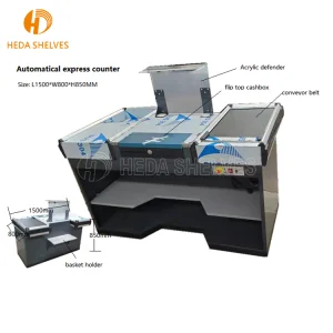 Custom Solid Wood Register Table Desk Retail Store Cash Counter Supermarket Checkout Counter