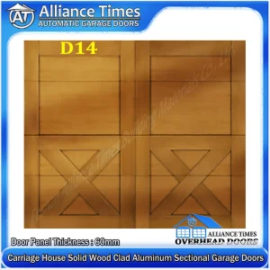 Manual Emergency Release Carriage House Wood Clad Aluminum Garage Doors