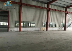 Q355b Steel Structure Multi Span Warehouse