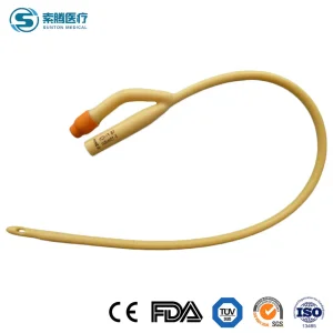 Medical Disposables Fr06-30 Sterile 2/3 Way Latex Silicone Balloon Foley Urinary Drainage Catheter for Adult/Pediatric with CE/ISO Certificate
