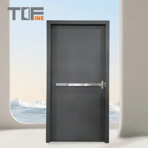 Security Emergency Exit Fire Rated Door Waterproof Metal Interior Steel Door