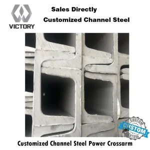 Heavy-Duty Steel Channel Cross Arm for High-Load Equipment