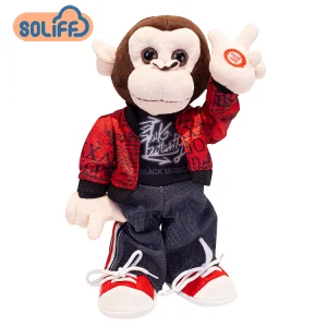 Custom Wholesale Children Gift Singing Dancing Soft Plush Animal Talking Electric Plush Toy