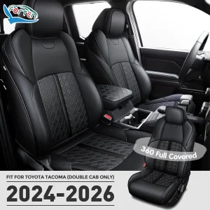 Car Seat Protector Van Seat Cover Toyota Car Seat Covers Waterproof for 2024-2026 4th Gen Tacoma SR5 Limited Truck Sear Covers