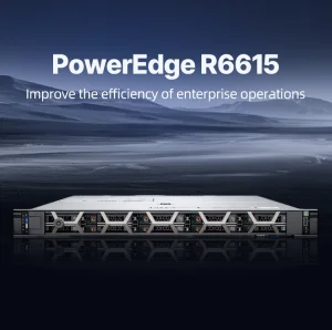 R6615 1U Rack Server with  EPYC 9124 3.0GHz Scalable Processors 700W Power Supply HDD SSD Hard Used in Stock 1U Rack Server