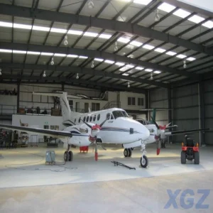 Lightweight Steel Structure Frame Hangar with PU Sandwich Panel Insulation