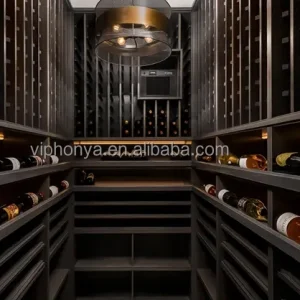 Customizable Luxury Walk-in Wine Cellar with Durable Stainless Steel