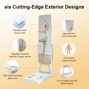 Professional Fitness Venue 8-Electrode Body Fat Scale Body Shape Recommendation Bioelectrical Impedance Technology Body Composition Analyzer