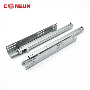 Hardware Accessories Push Open Runners Concealed Drawer Slide Soft Close