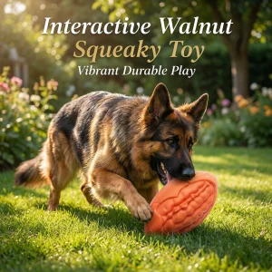 Custom Durable Squeaky Walnut Dog Toy