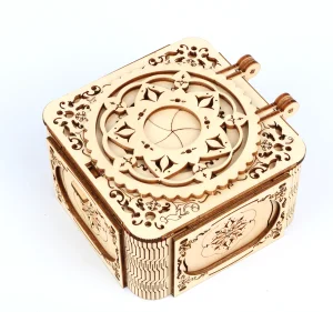 Custom 3D Wooden Puzzle Wooden Building Blocks Set Music Box DIY TOY STEM Learning Educational Toys for Boys Girls LT-YYH-21