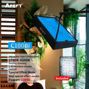 AFEFT 100W Dual-color Temperature ABS Photography Roll Light