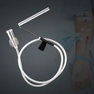 Conjunto de venas de infusión estéril desechable y seguro