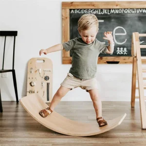 Cross-border Wooden Balance Board Children 4-6 Years Sensory Training Equipment Smart Board Seesaw Outdoor Home Toy Beam