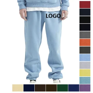 Unisex Men Women Custom Logo Long Plus Size Trousers Autumn and Winter Casual Fleece Sweatpants Soft Sports Pants Jogging Sweatpants