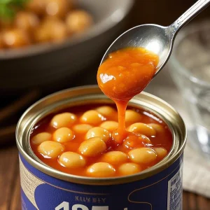 Perfección Rica en Proteínas Frijoles al Horno en Salsa de Tomate