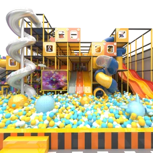 Indoor Playground with Spiral Slide