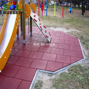Loseta de goma para parque infantil al aire libre, alfombra de goma