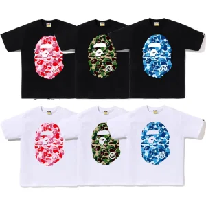 Custom 100% Cotton Bathing Ape Graphic Tee