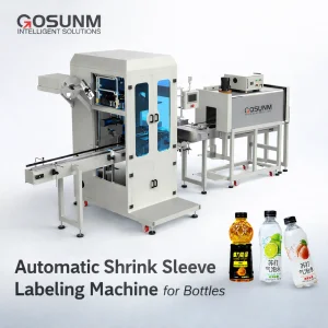Automatic Shrink Sleeve Labeling Machine High Speed Bottle Packaging Line For Beverage &amp; Cosmetic