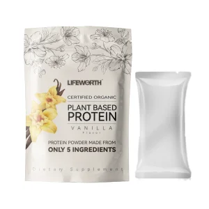 LIFEWORTH Private Label Sports Support 21G Vegan Plant Based Protein Powder Vanilla No Sugar
