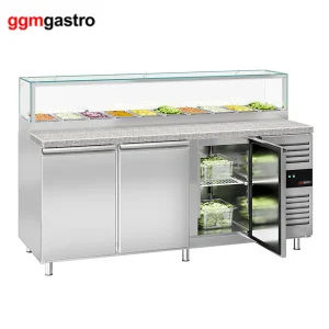 Professional Stainless Steel Pizza Refrigerated Prep Work Table