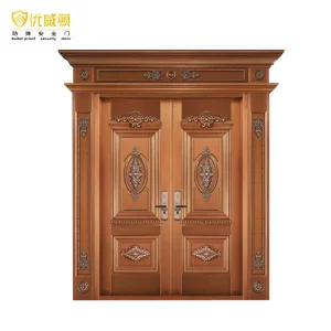 Modern Luxury Copper Door Bulletproof Entrance