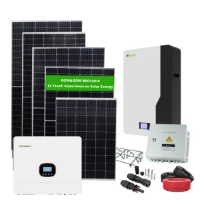 3kw 5kw 6kw 8kw 10kw 12kw 15kw 20kw 30kw 50kw 100kw 150kw 200kw 500kw 1MW 2MW Bateria de Lítio Painel FV Energia Armazenamento Kit Solar Fotovoltaico