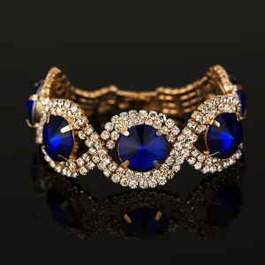 European American Bangles Zinc Alloy Inlaid Diamond