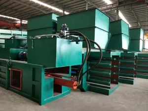 Rice Husk Baler Machine Waste Fabric Baling Press Used Aluminium Cans Horizontal Hydraulic Baling Press Machine