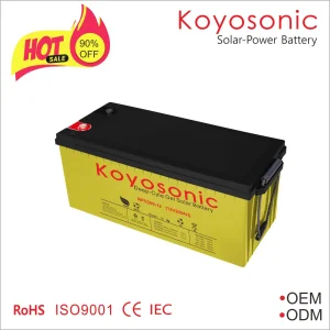 Long 25 Years Battery Life Solar Battery 12V 200ah Deep Cycle Gel for Solar Panels with Best Quality Rechargeable