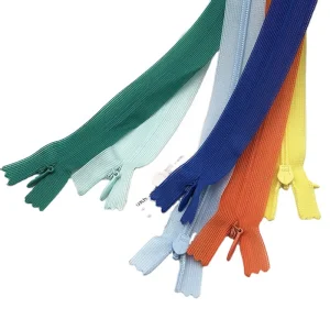 High Quality Nylon Closed-Tail Invisible Zipper Sbs3# Lace Edge High Visibility Plastic for Dresses Pillows-Factory Direct