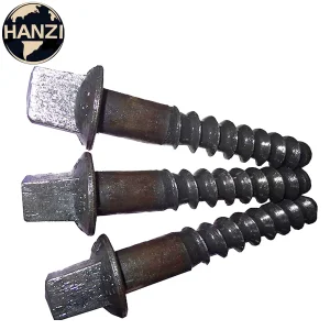 Steel Threaded Spike Screws and Fasteners for Train Track