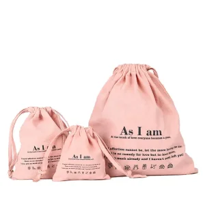Wholesale Customised Soft Washing Durable Organic Cotton Tote Draw String Shoe Bag Manufacturers, Supplier