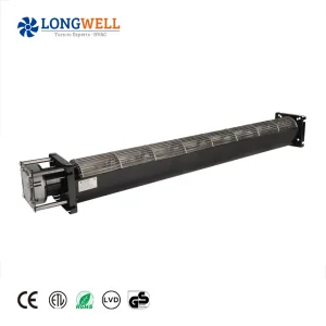 LONGWELL EC Tangential Fans 90mm 0-10V PWM Speed Control Cross Flow Fan 376~932CFM Ventilator For HVAC System Wholesale Supplier